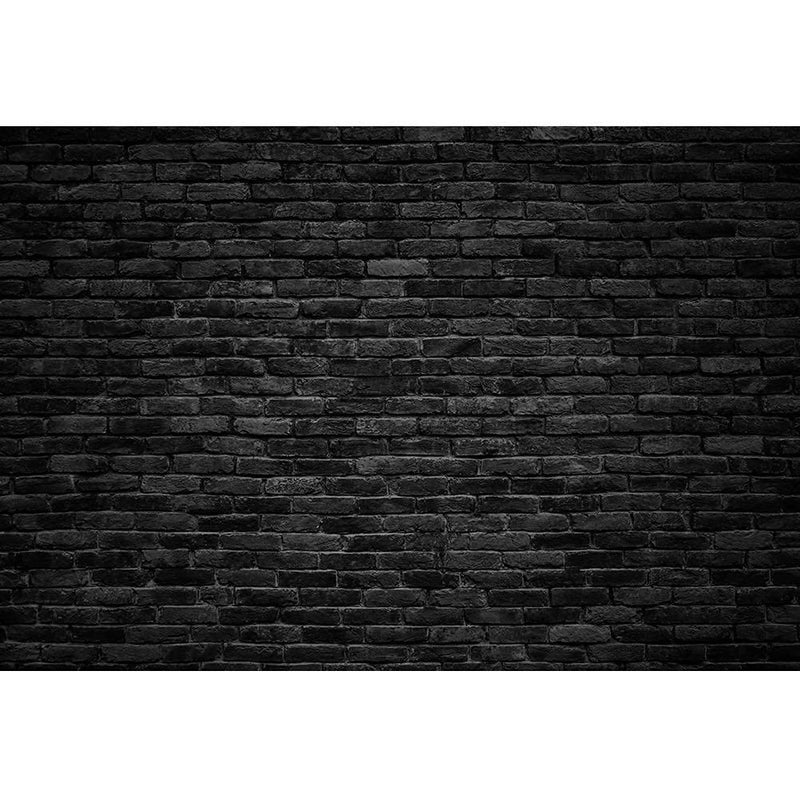 Laeacco Dark Gray Brick Wall Background 10x6.5ft Retro Black Brick Wall Backdrop Vintage Stone Texture Wall Birthday Party Photo Booth Banner Newborn Adult Portrait Video Shoot Studio Prop Wallpaper - Image 3